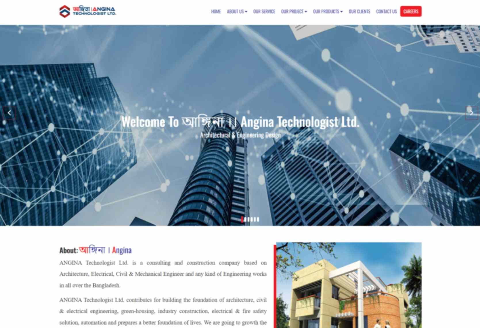 Anginatl Business Website
